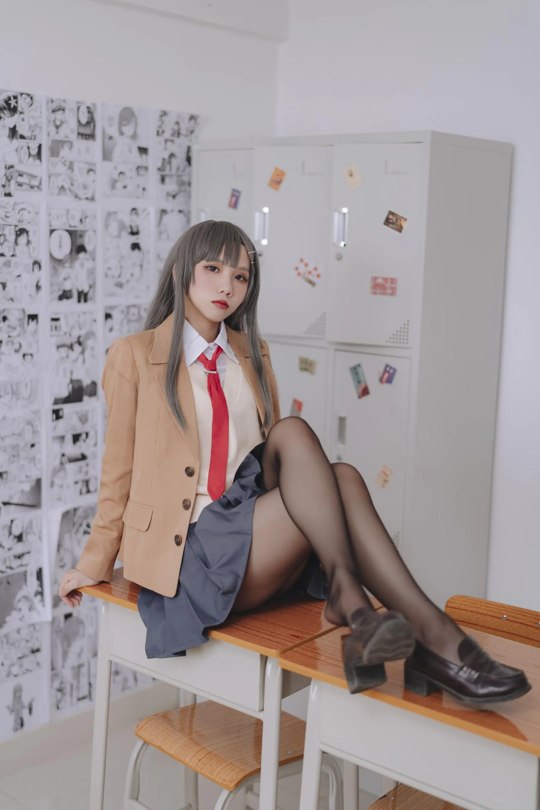 果咩酱w – NO.43 麻衣校服 [31P]插图8